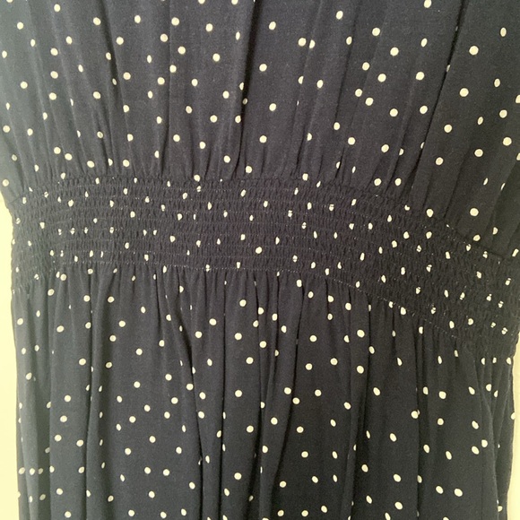Gap blue dress with white spots in size small - Picture 3 of 4